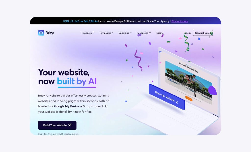 brizy ai website maker