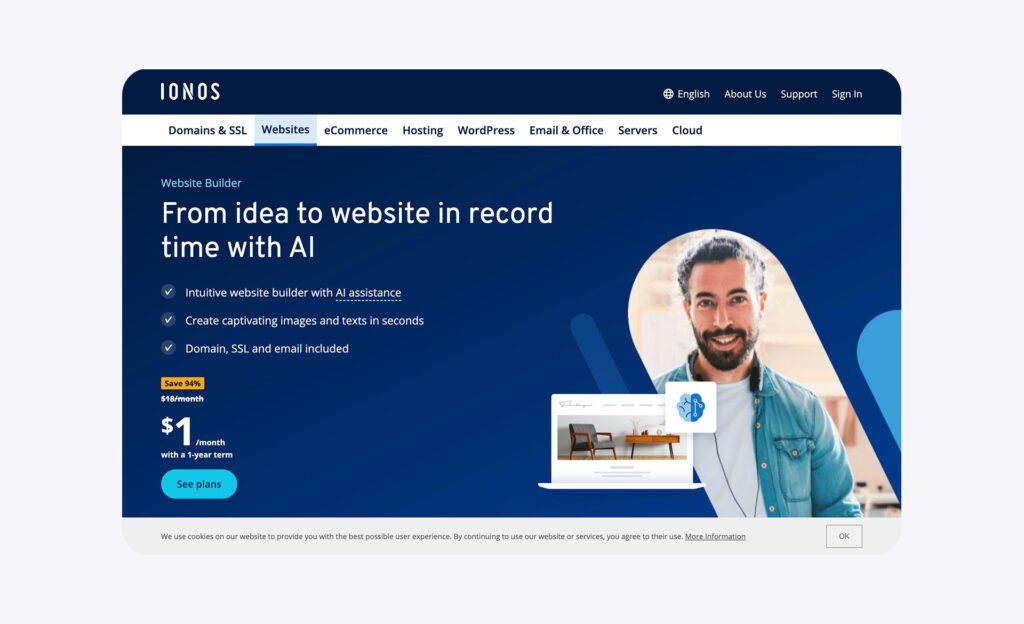 ionos ai website maker