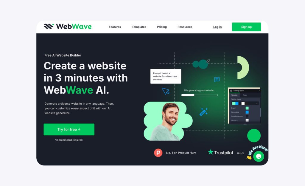 webwave ai website maker